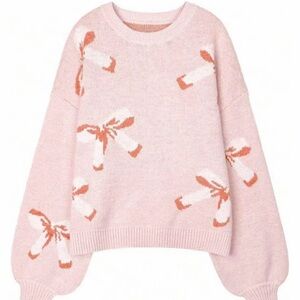 Bow Sweater with latern sleeves